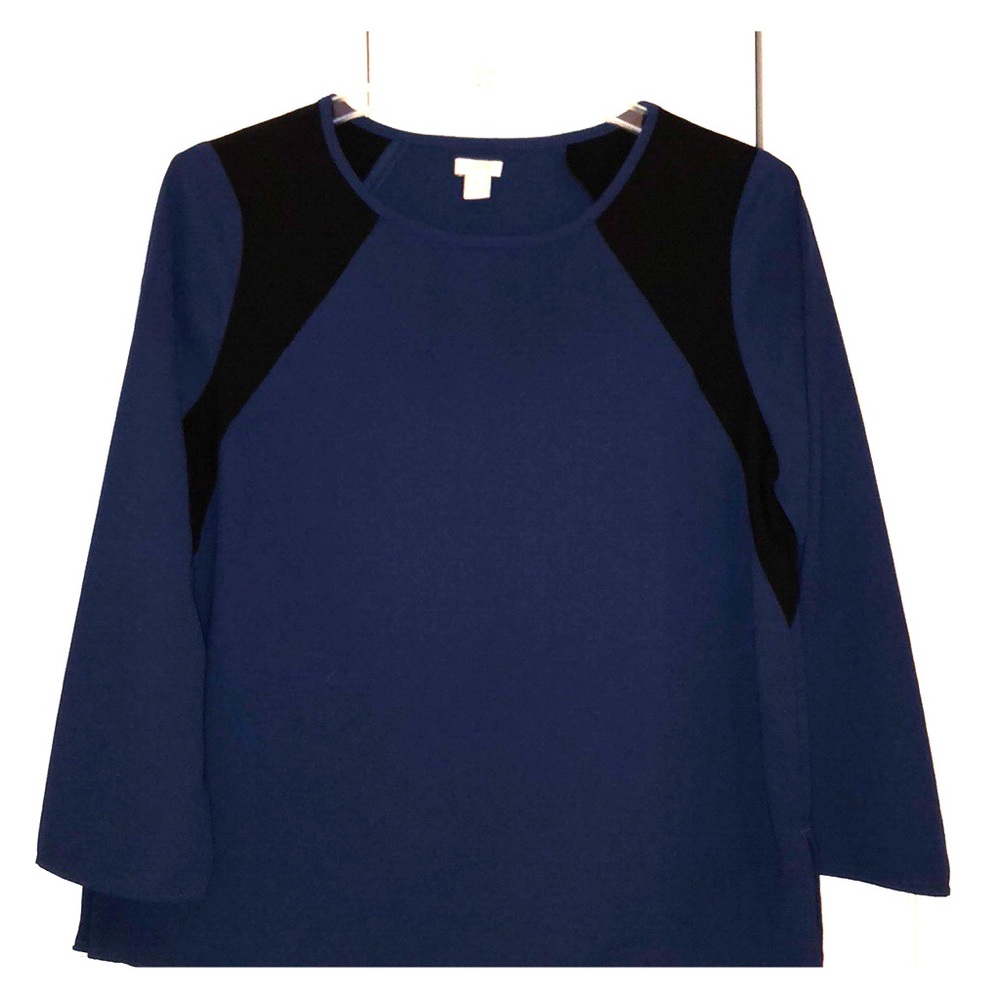J Crew Graphic Career Blouse, S: 14